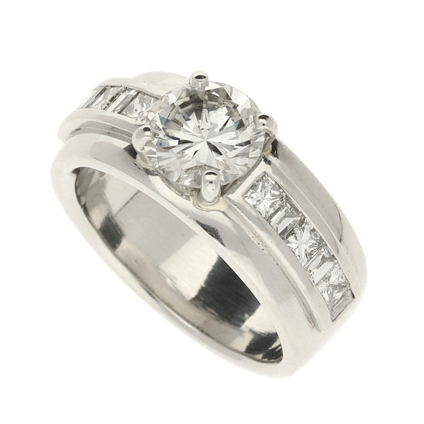 Platinum Diamond Engagement Ring - 2.20ct