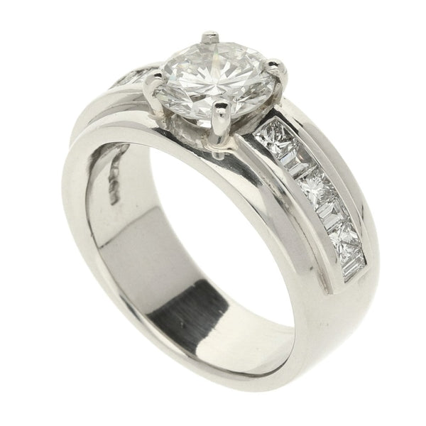 Platinum Diamond Engagement Ring - 2.20ct