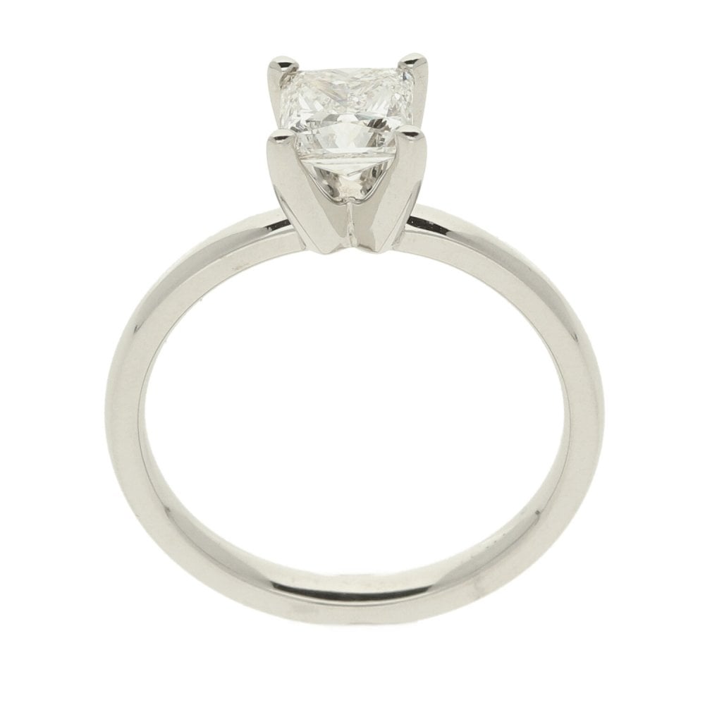 Platinum Diamond Solitaire Ring -Size K
