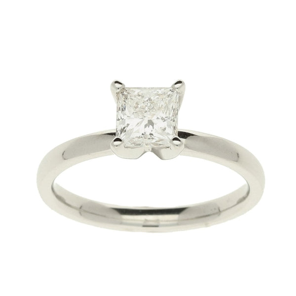 Platinum Diamond Solitaire Ring -Size K
