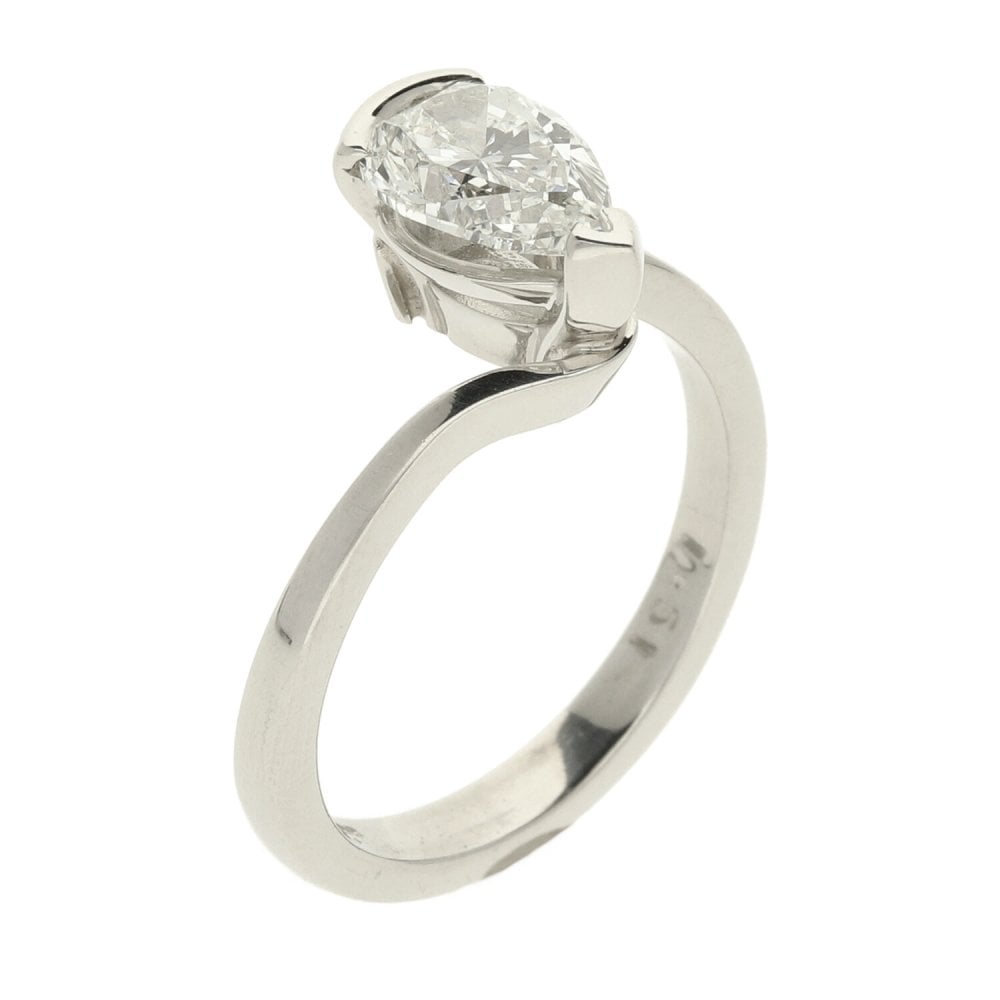 Platinum 1.51ct Diamond Engagement Ring
