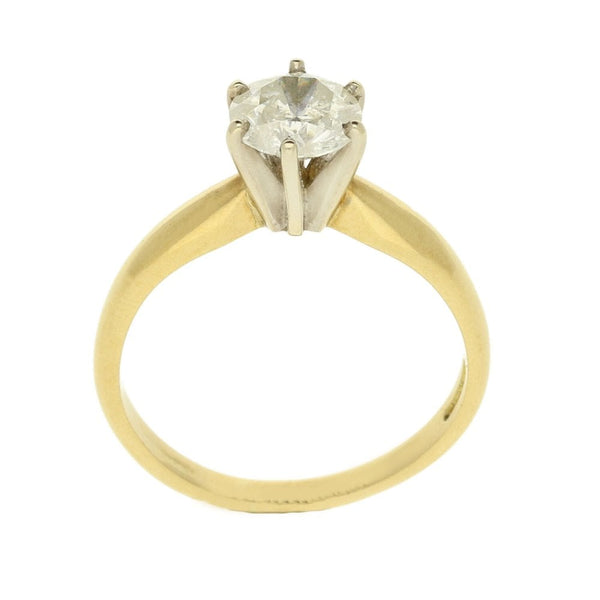 18ct Yellow Gold Diamond Engagement Ring - Size K½