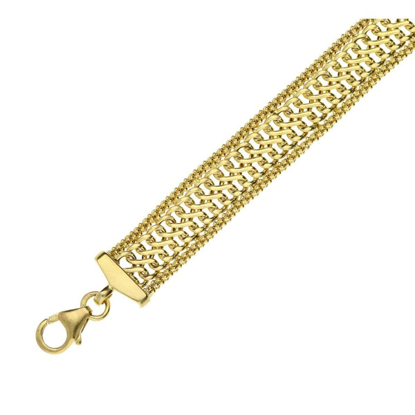 9ct Yellow Gold Fancy Bracelet 6.9 grams