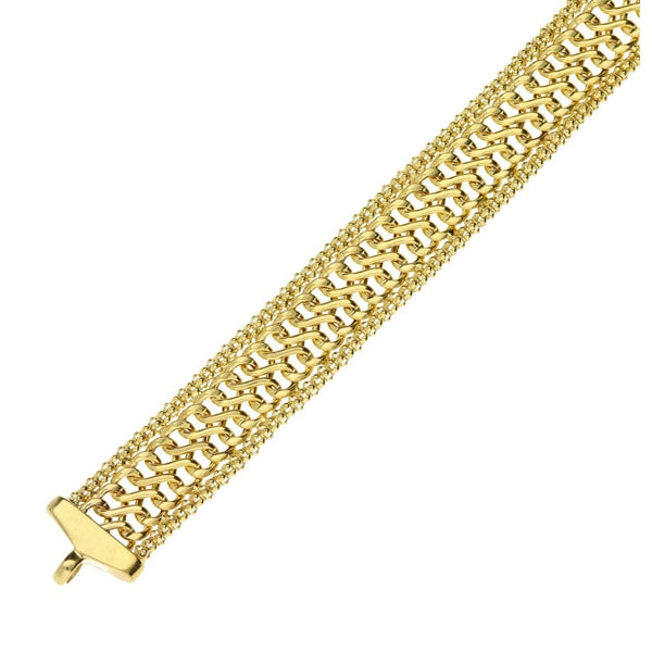 9ct Yellow Gold Fancy Bracelet 6.9 grams