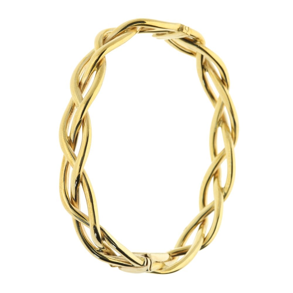 9ct Yellow Gold Intertwined Bangle