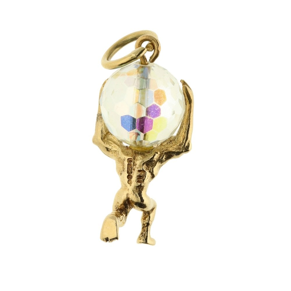 9ct Yellow Gold Greek Titan Atlas Charm