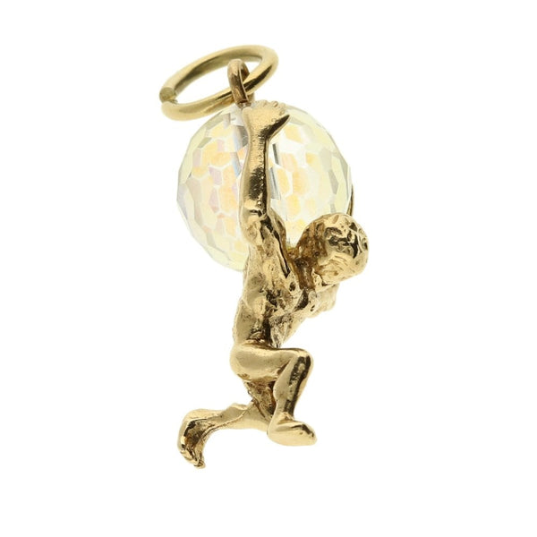 9ct Yellow Gold Greek Titan Atlas Charm