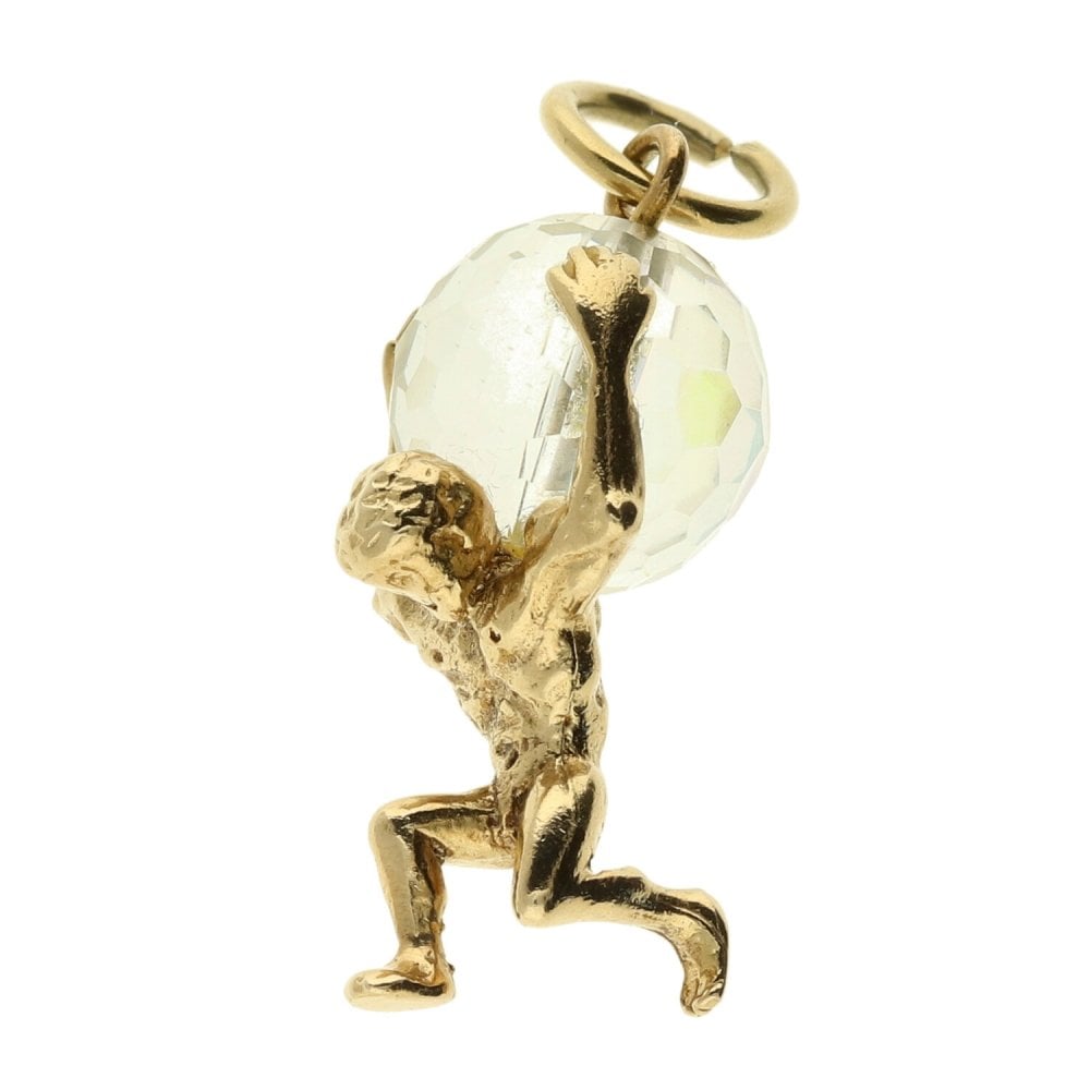 9ct Yellow Gold Greek Titan Atlas Charm