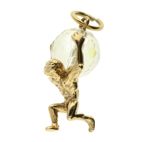 9ct Yellow Gold Greek Titan Atlas Charm
