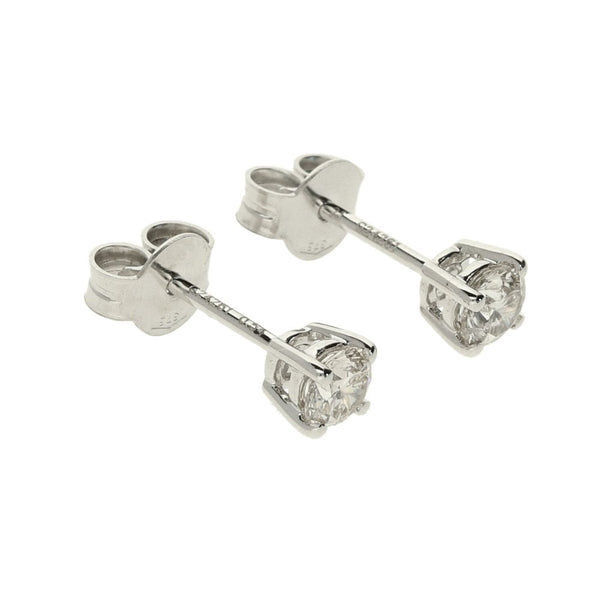 9ct White Gold Diamond Stud Earrings - 0.54ct