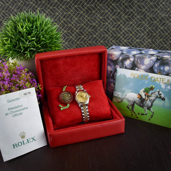 Rolex Datejust 79173 - Champagne Diamond Dial -2004
