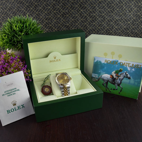 Datejust 16233 - Champagne Diamond Dial - 1994