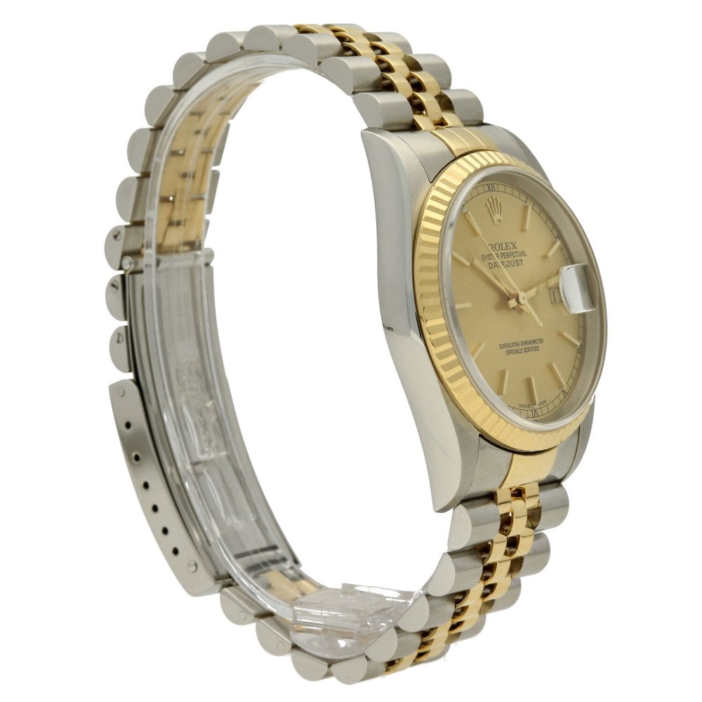 Datejust 16233 - Gents Watch - Champagne Baton Dial - 2004