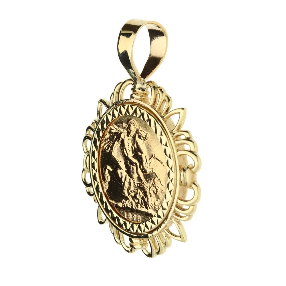 1979 Gold Full Sovereign Pendant-12.8g