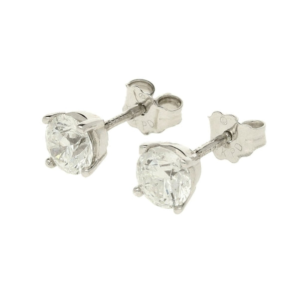 18ct White Gold Diamond Stud Earrings - 1.00ct