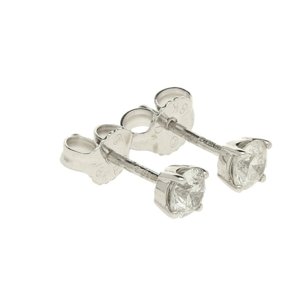 18ct White Gold Diamond Ladies Earrings - 0.50ct