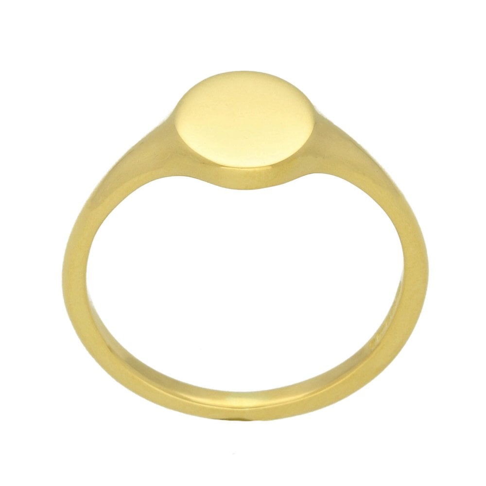 18ct Yellow Gold Signet Ring - Size P