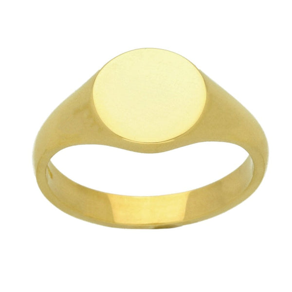 18ct Yellow Gold Signet Ring - Size W - 9.2g