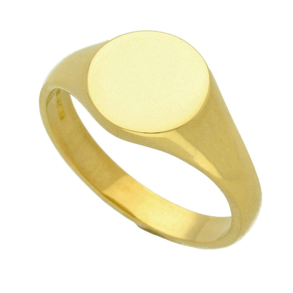 18ct Yellow Gold Signet Ring - Size W - 9.2g
