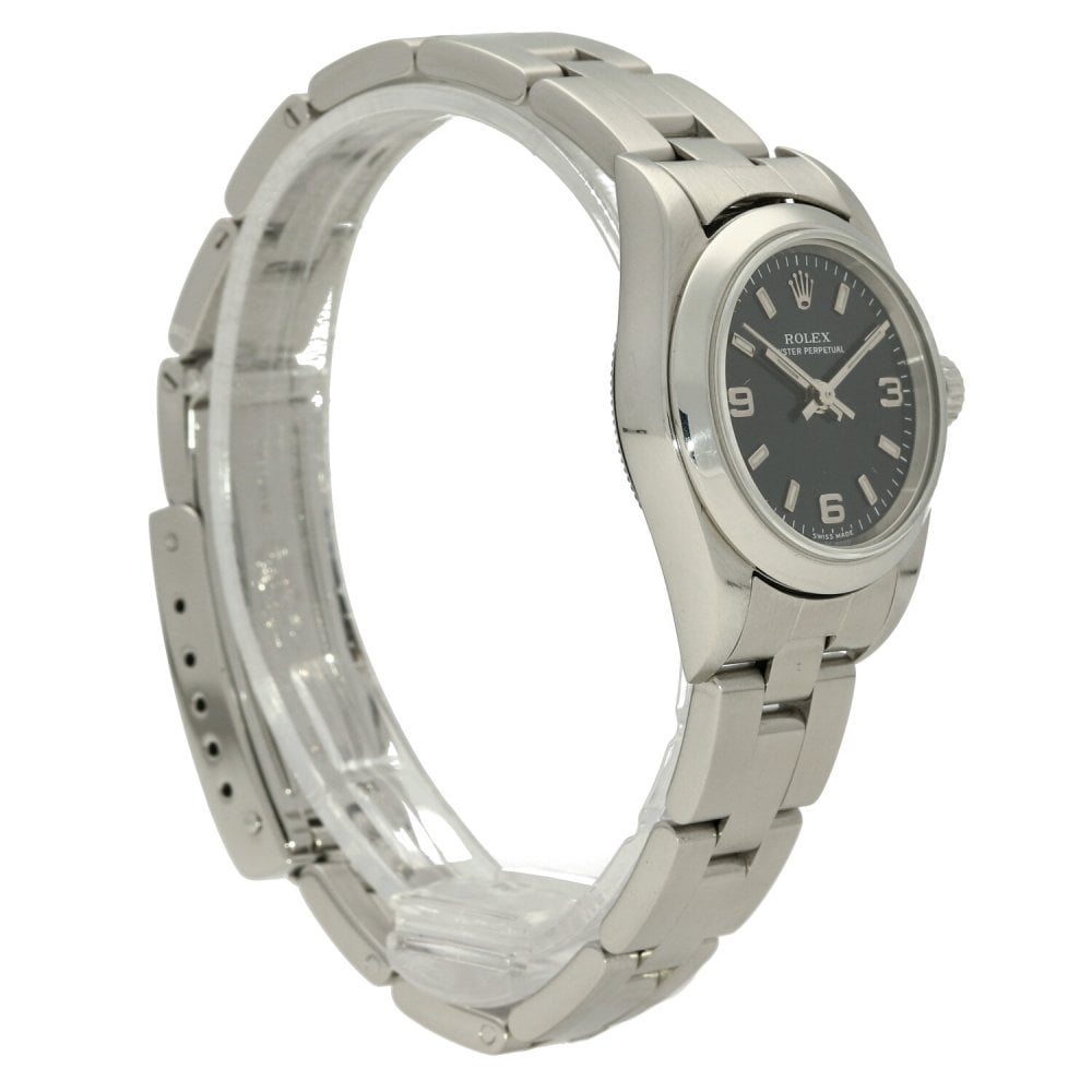 Oyster Perpetual 76080 - Ladies Watch - Blue Dial - 2002