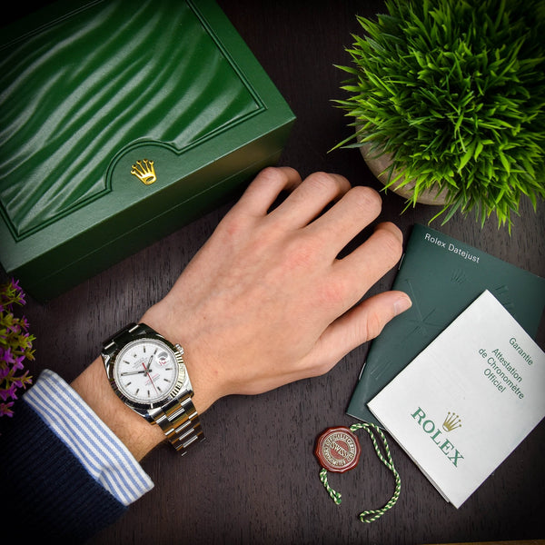 Datejust Turn-O-Graph - Gents Watch - White Dial - 2005