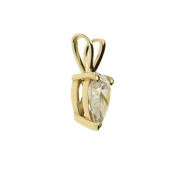 9ct Yellow Gold Pear Cut Diamond - 0.40ct