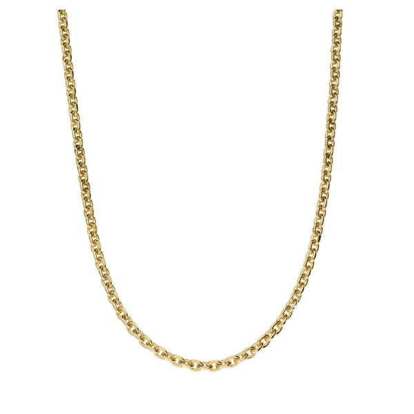 9ct Yellow Gold Belcher Chain Necklace - 18" - 6.00g