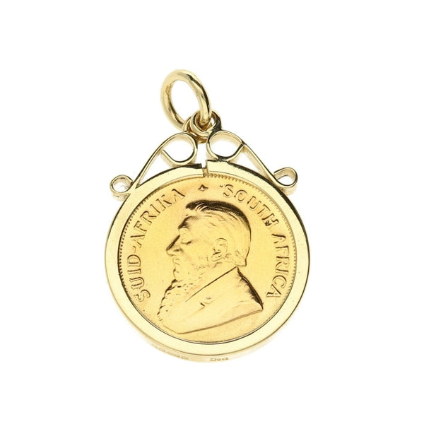 1982 Gold Tenth Ounce Krugerrand Pendant - 4.5g