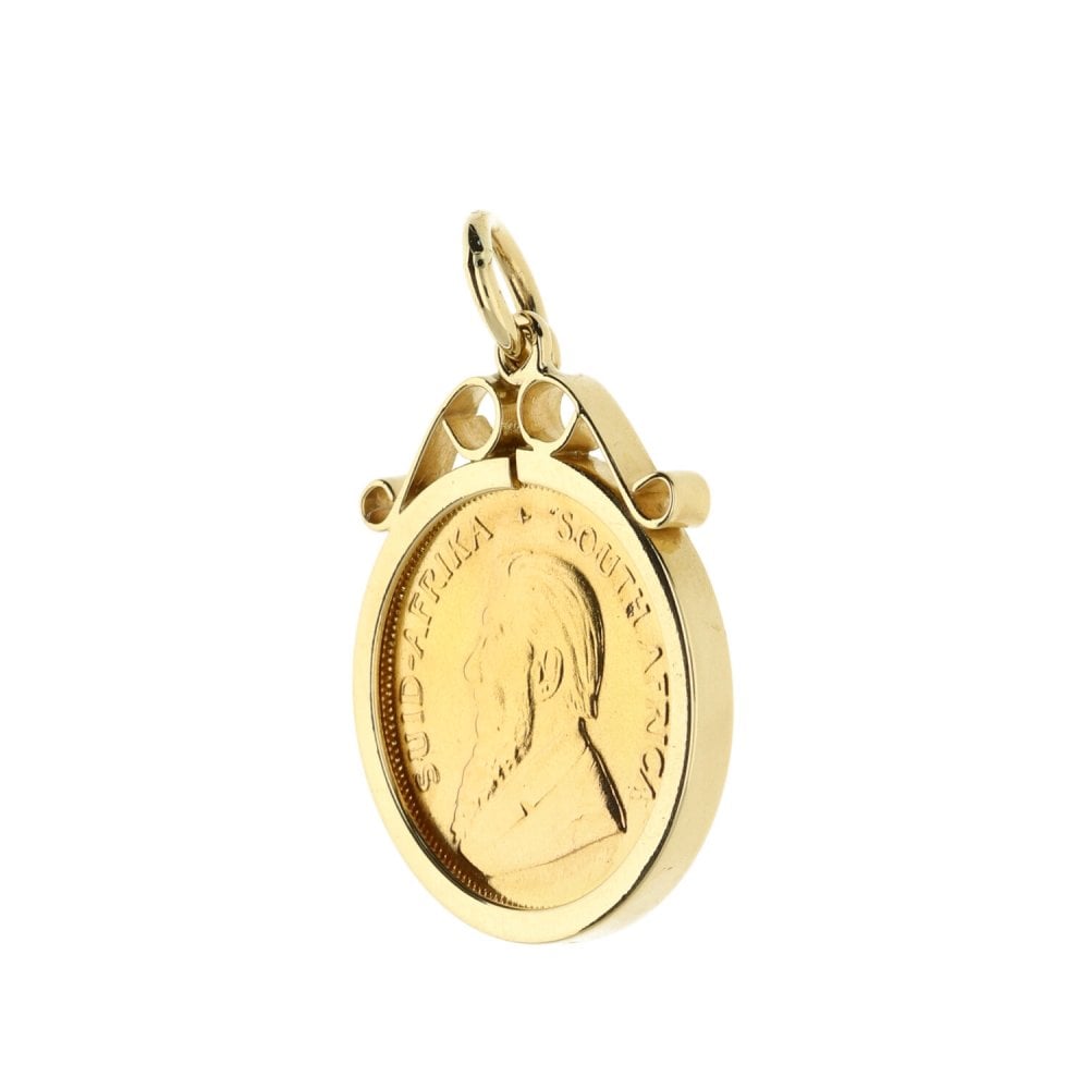 1982 Gold Tenth Ounce Krugerrand Pendant - 4.5g
