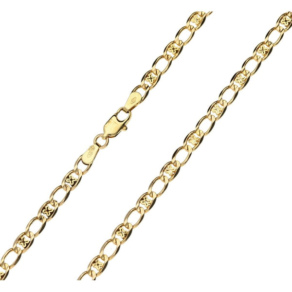9ct Yellow Gold Fancy Link Chain Necklace - 20" - 9.90g