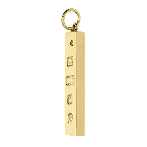 9ct Yellow Gold Ingot Pendant - 29.9g
