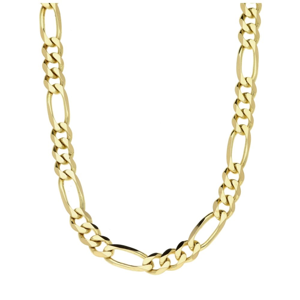 9ct Yellow Gold Figaro Chain - 20 Inch - 16.3g