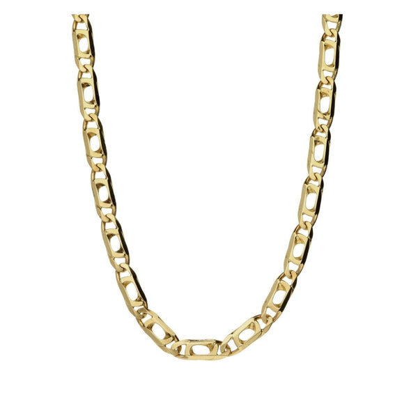 9ct Yellow Gold Fancy Link Chain - 20" - 9.3g