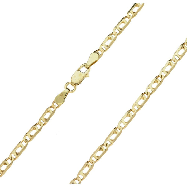 9ct Yellow Gold Fancy Link Chain - 20" - 9.3g