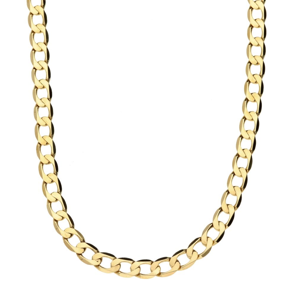 9ct Yellow Gold Curb Chain - 20" - 14.9g