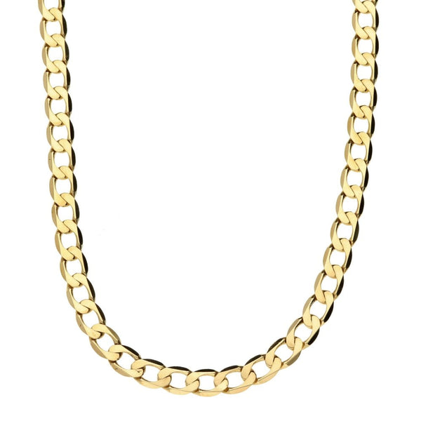 9ct Yellow Gold Curb Chain - 20" - 14.9g