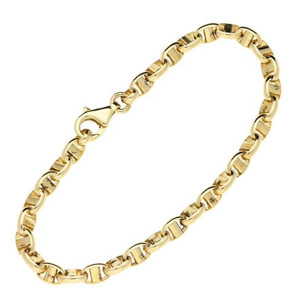 9ct Yellow Gold Fancy Link Bracelet - 12.5g