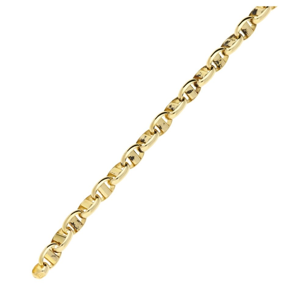 9ct Yellow Gold Fancy Link Bracelet - 12.5g