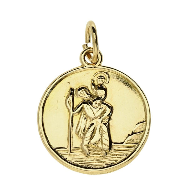 9ct Yellow Gold St Christopher Pendant - 2.70g