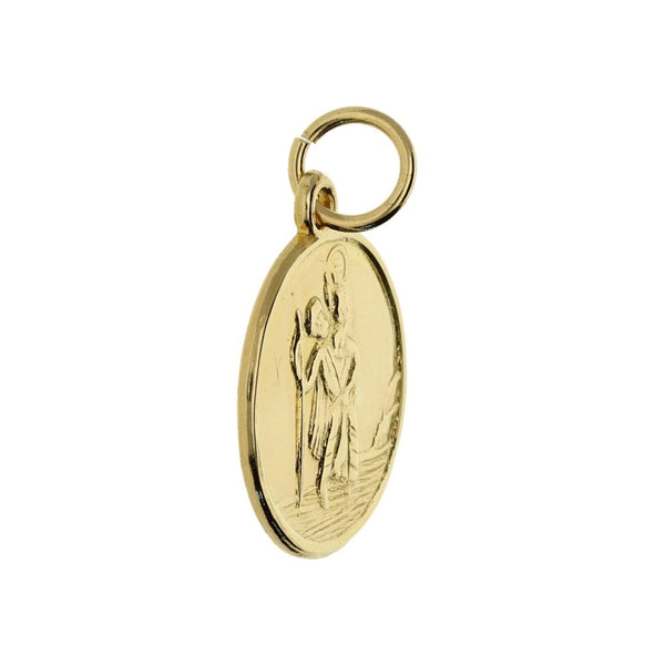 9ct Yellow Gold St Christopher Pendant - 2.70g