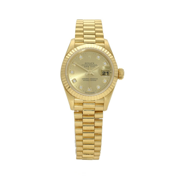 Datejust 69178 - Gold Ladies Watch - Diamond Dial - 1997