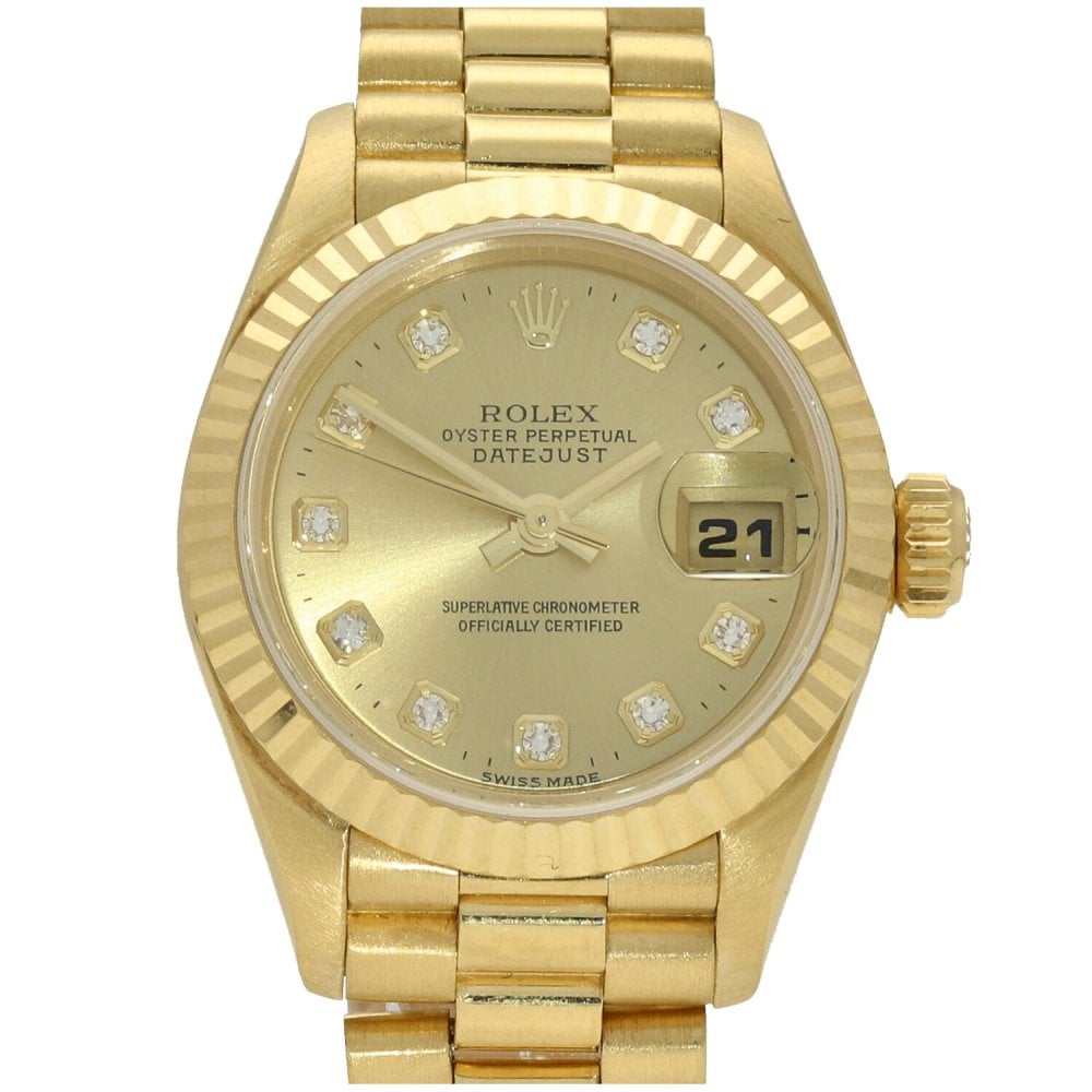 Datejust 69178 - Gold Ladies Watch - Diamond Dial - 1997