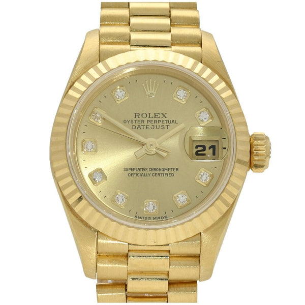 Datejust 69178 - Gold Ladies Watch - Diamond Dial - 1997