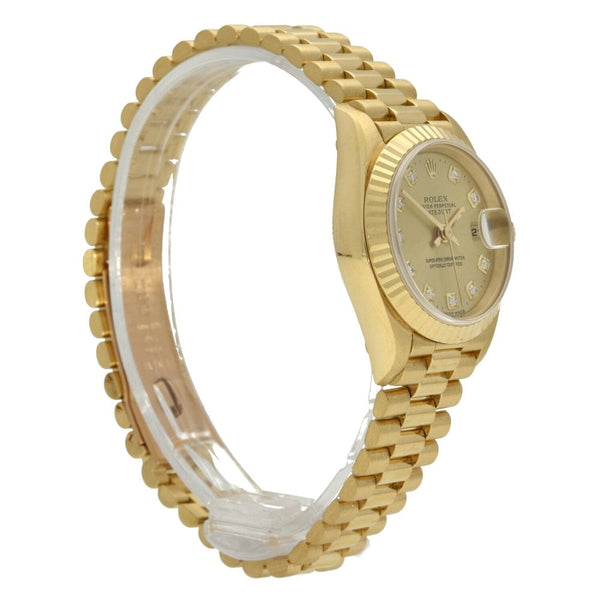 Datejust 69178 - Gold Ladies Watch - Diamond Dial - 1997