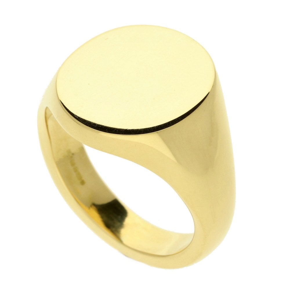 18ct Yellow Gold Gents Signet Ring - 30.0g