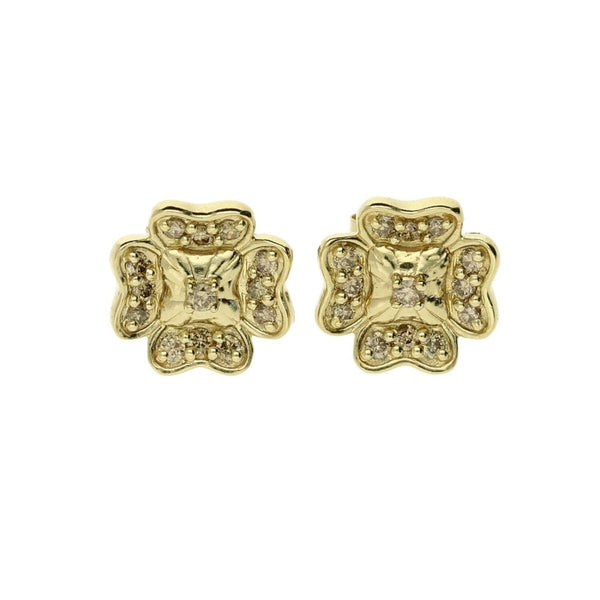 9ct Yellow Gold Diamond Stud Earrings - 0.25ct