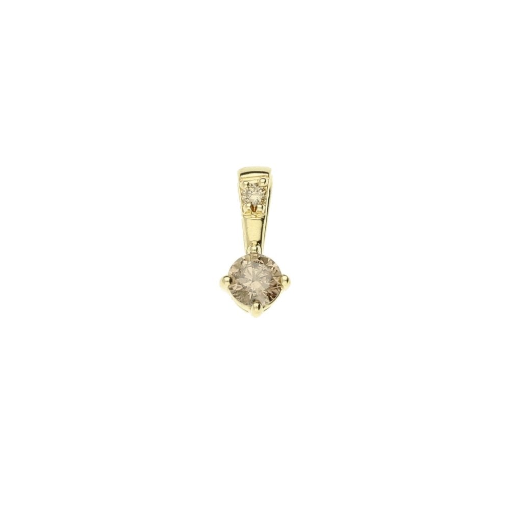 9ct Yellow Gold Diamond Pendant - 0.20ct