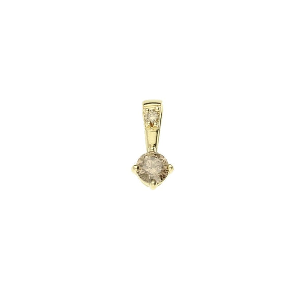 9ct Yellow Gold Diamond Pendant - 0.20ct