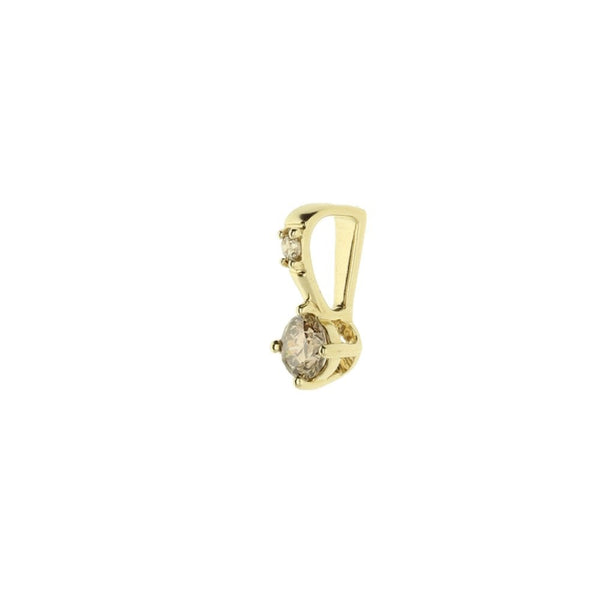 9ct Yellow Gold Diamond Pendant - 0.20ct