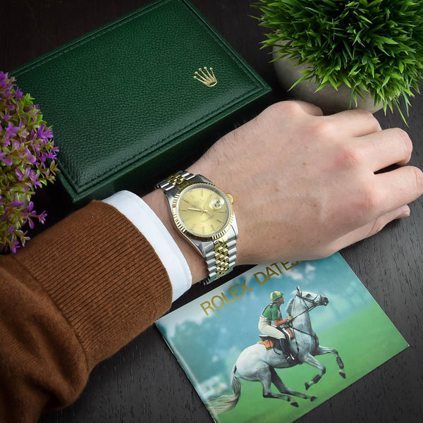 Datejust 16233 – Gents Watch – Gold Dial - 1996